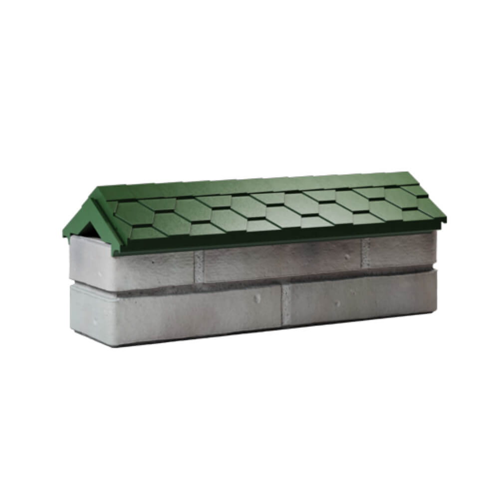 Парапет Zking Эверест Зеленый с посадкой на 0.5 кирпича (130мм) Назрань фото