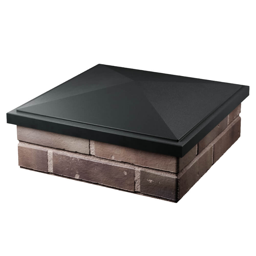 Колпак Zking БонаМоно Черный на столб 2х2 кирпича (515х515, 530х530мм) в Назрани фото