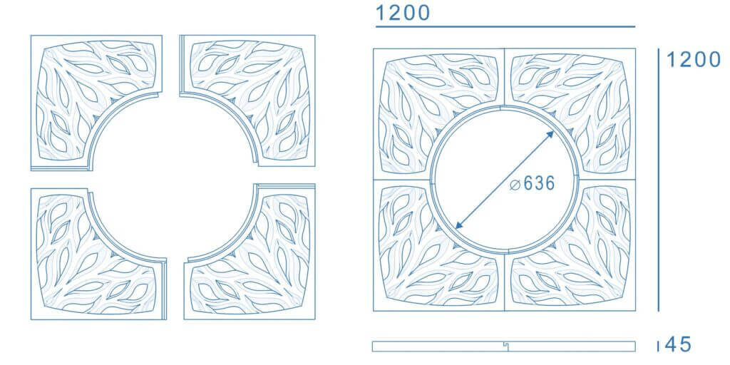 Приствольная решетка для дерева ZKING CRUST 1.2х1.2м Черная в Назрани фото
