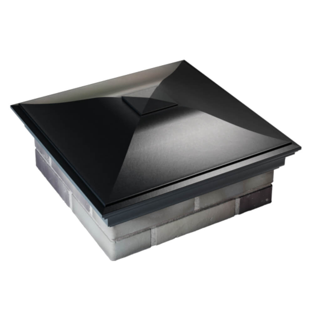 Колпак Zking Монблан Черный на столб 2х2 кирпича (515х515мм) Назрань фото