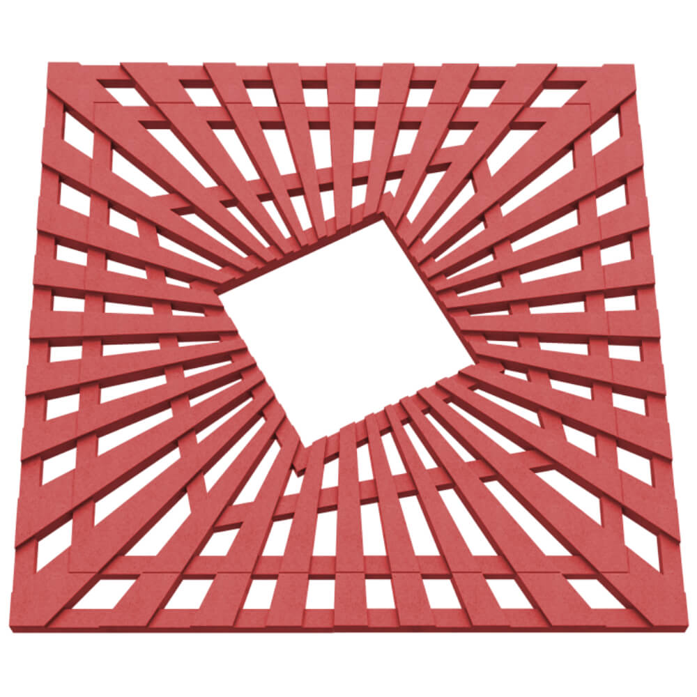 Приствольная решетка для дерева ZKING ATMOSPHERE 1.2х1.2м Красная в Назрани фото