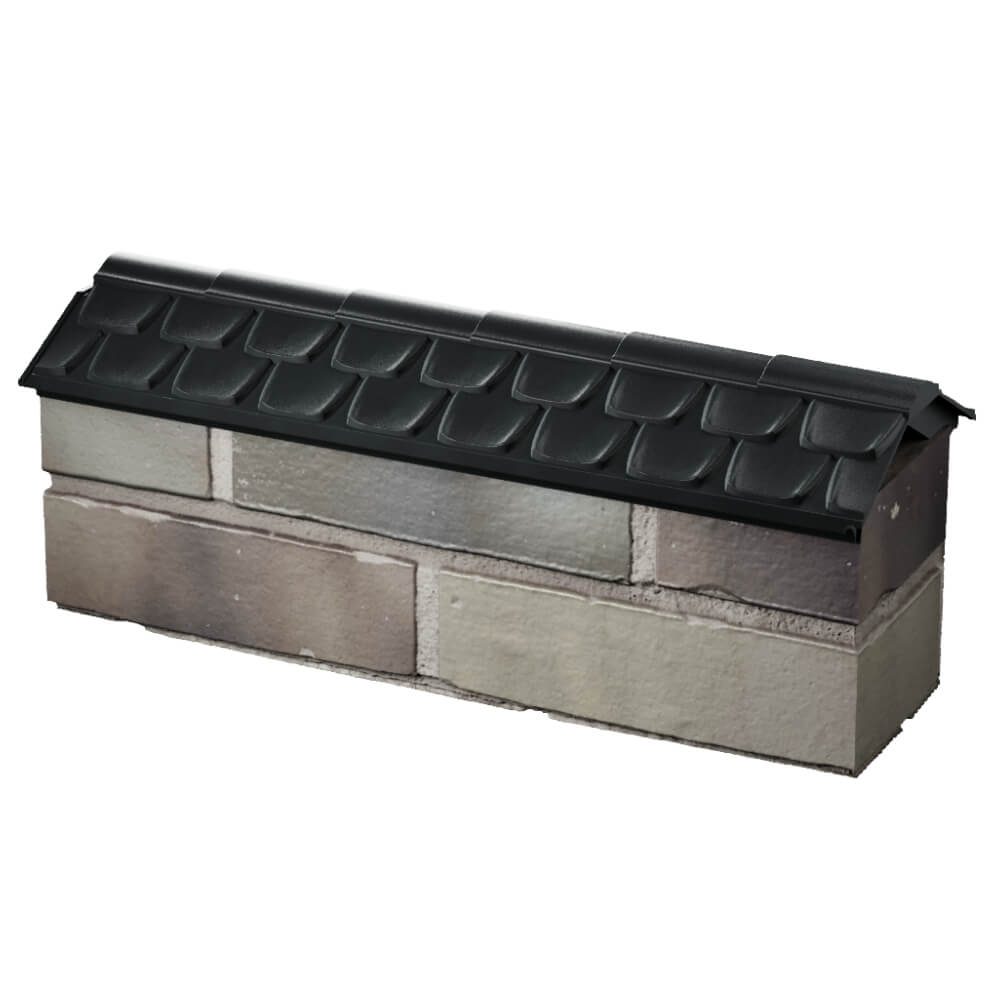 Парапет Zking Эльбрус Черный с посадкой на 0.5 кирпича (130мм) в Назрани фото