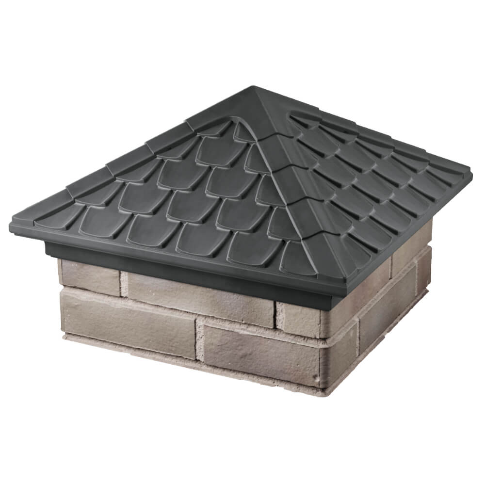 Колпак Zking Эльбрус Серый на столб 1.5х1.5 кирпича (385х385мм) в Назрани фото