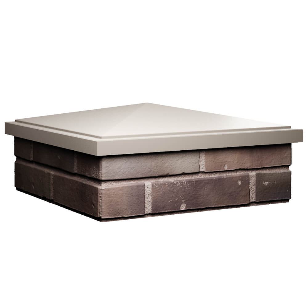 Колпак Zking БонаМоно Бежевый на столб 2х2 кирпича (515х515, 530х530мм) в Назрани фото