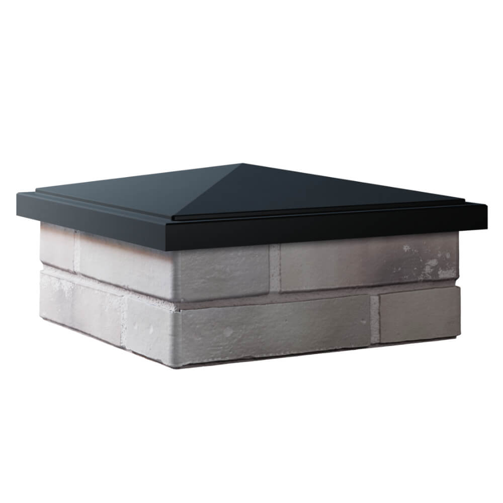 Колпак Zking БонаМоно Черный на столб 1.5х1.5 кирпича (385х385, 400х400мм) в Назрани фото