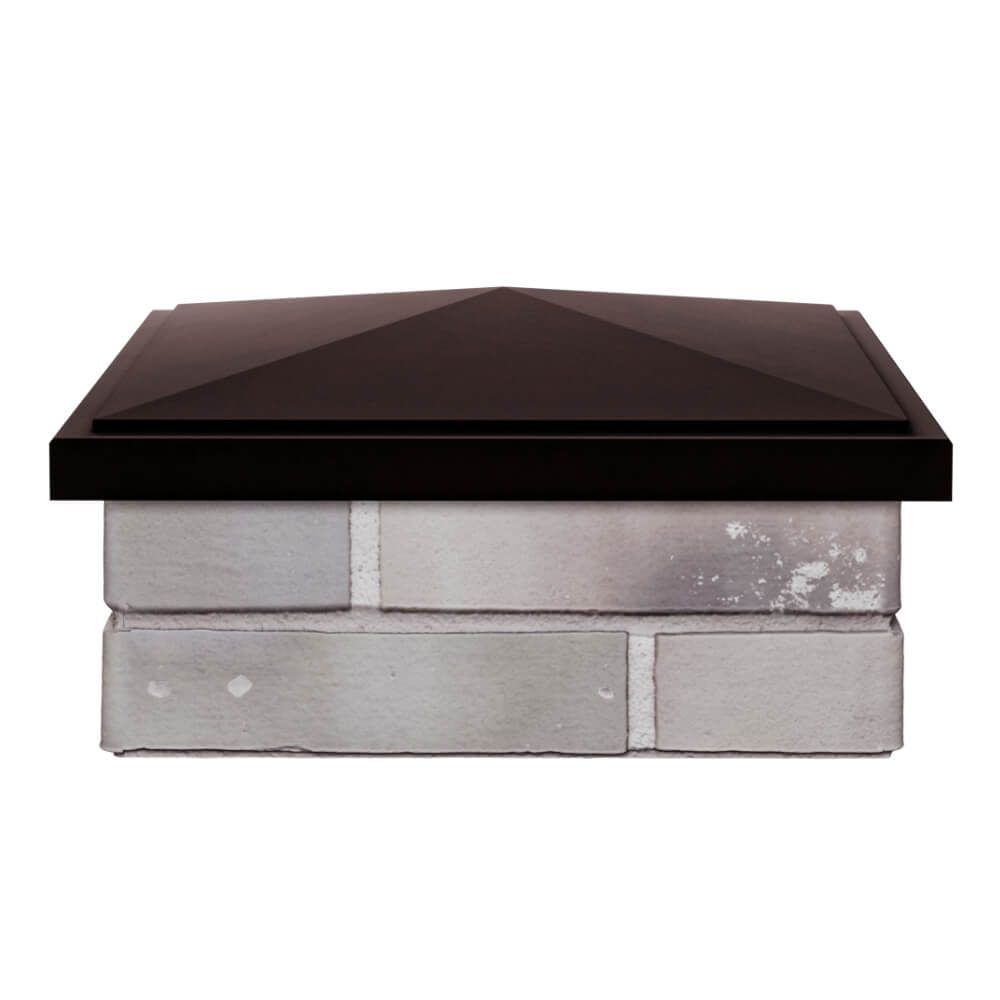 Колпак Zking БонаМоно Коричневый на столб 1.5х1.5 кирпича (385х385, 400х400мм) Назрань фото