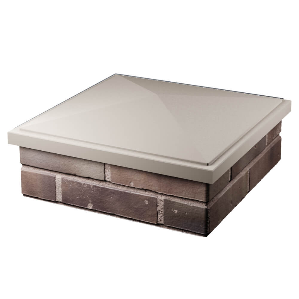 Колпак Zking БонаМоно Бежевый на столб 2х2 кирпича (515х515, 530х530мм) в Назрани фото