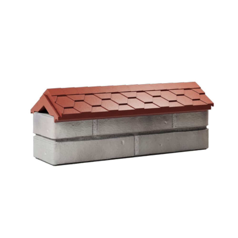 Парапет Zking Эверест Красный с посадкой на 0.5 кирпича (130мм) Назрань фото