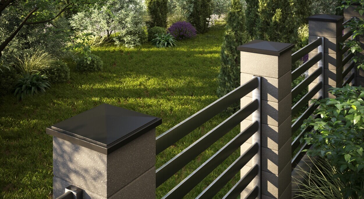 Колпак Zking БонаМоно Коричневый на столб 1.5х1.5 кирпича (385х385, 400х400мм) в Назрани фото