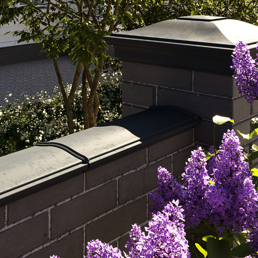 Парапет Zking Монблан Черный посадка на 0.5 кирпича (130мм) в Назрани фото