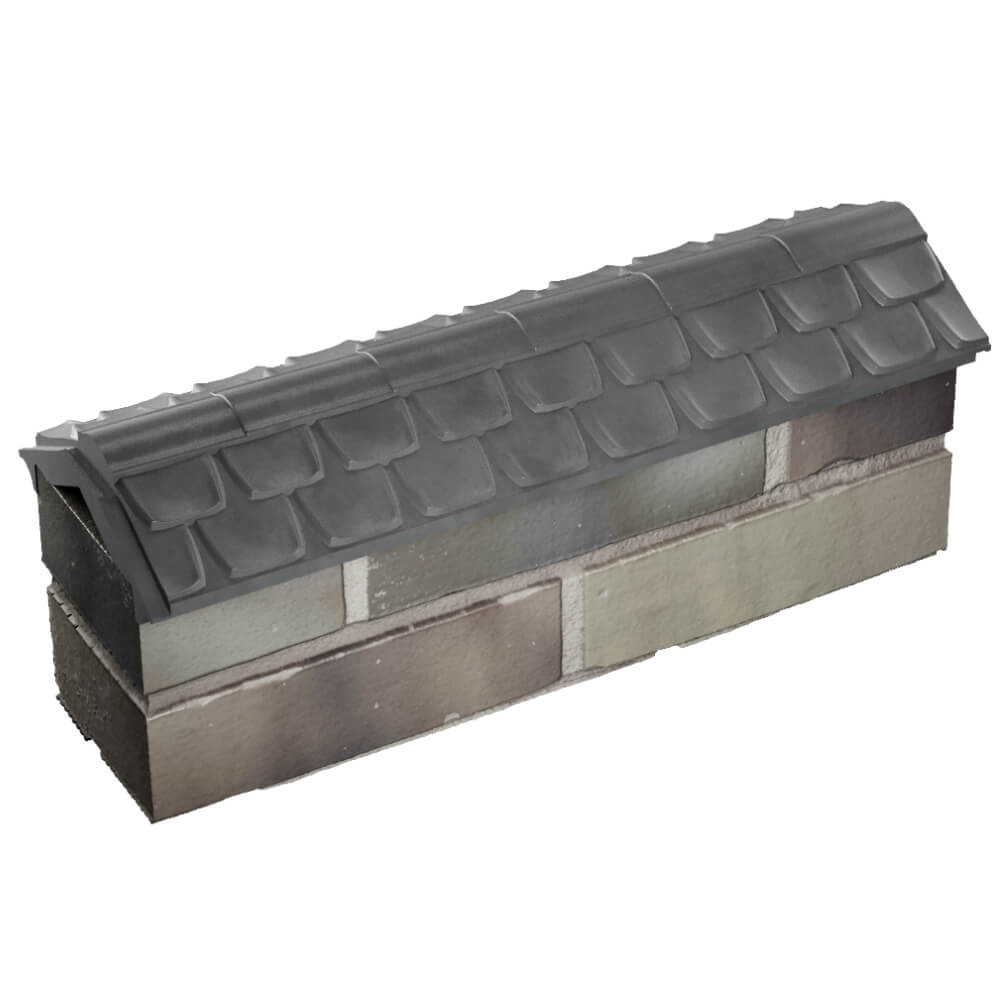 Парапет Zking Эльбрус Серый с посадкой на 0.5 кирпича (130мм) в Назрани фото