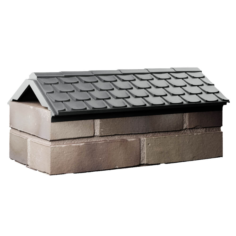 Парапет Zking Эльбрус Серый с посадкой на 1 кирпич (255мм) Назрань фото