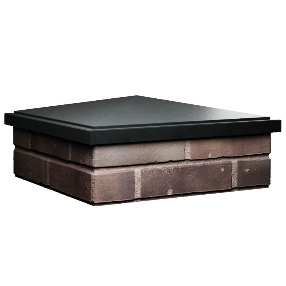 Колпак Zking БонаМоно Черный на столб 2х2 кирпича (515х515, 530х530мм) в Назрани фото