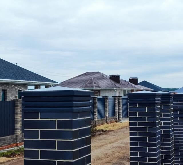 Колпак Zking Бона ХайТек Серый на столб 1.5х1.5 кирпича (385х385мм) в Назрани фото