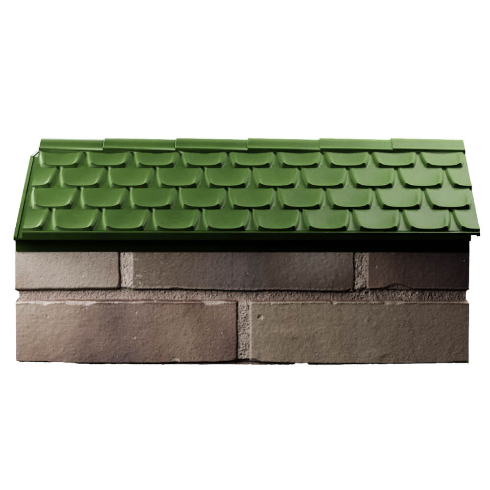 Парапет Zking Эльбрус Зеленый с посадкой на 1 кирпич (255мм) в Назрани фото