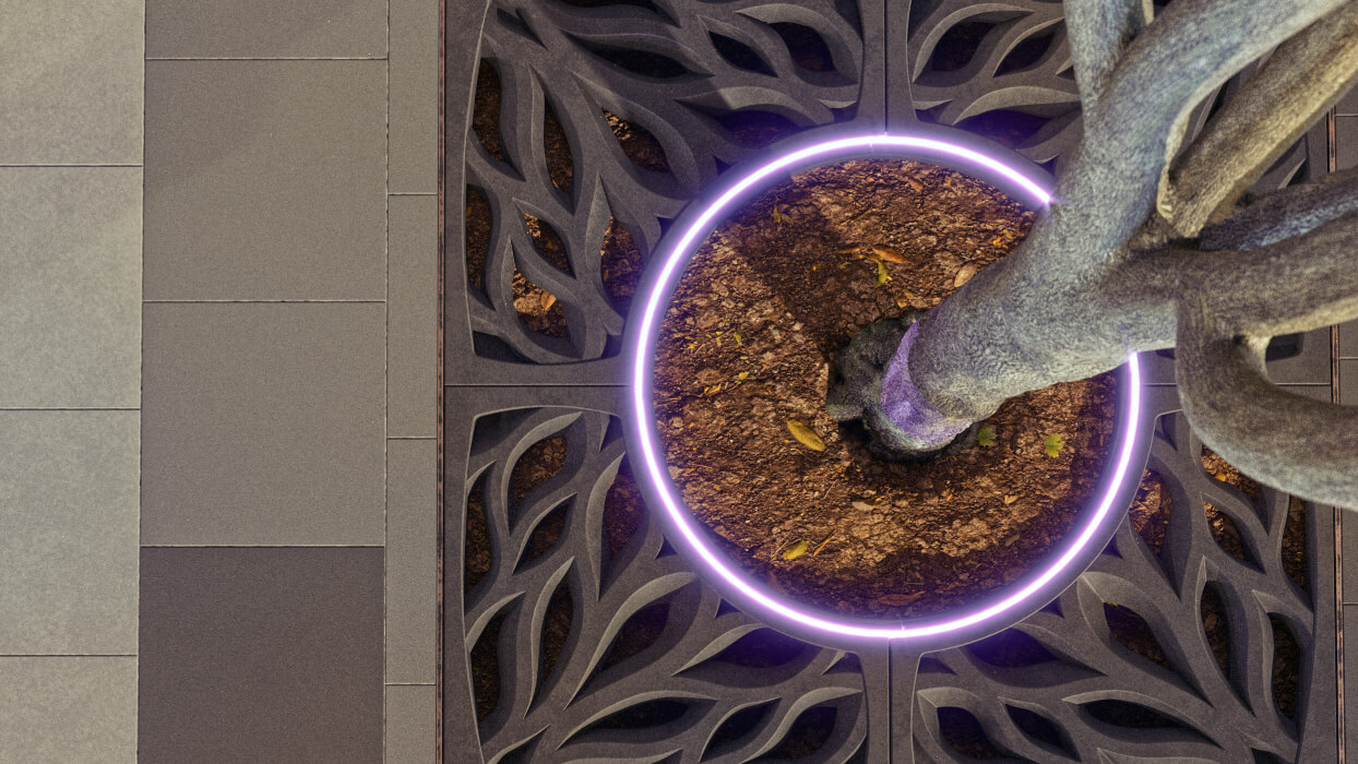 Приствольная решетка для дерева ZKING CRUST 1.2х1.2м Черная в Назрани фото