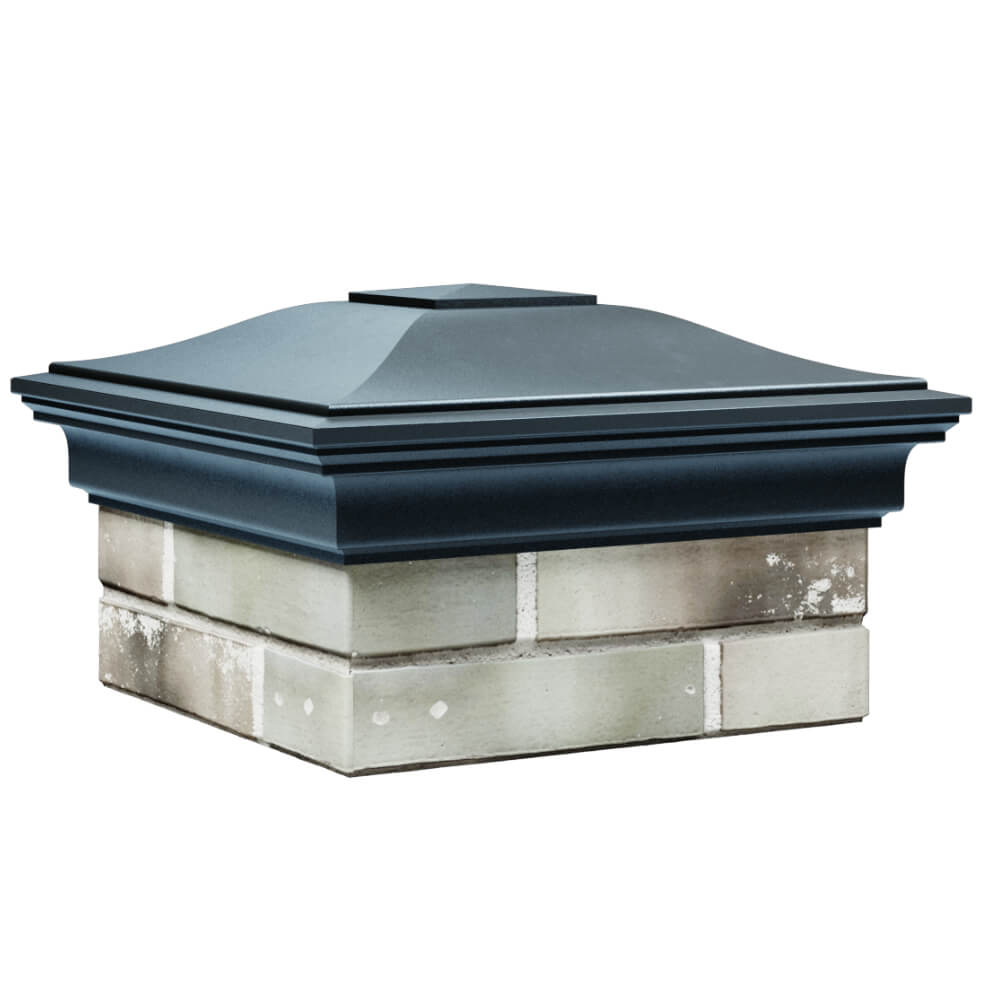 Колпак Zking Монблан Серый на столб 1.5х1.5 кирпича (385х385мм) в Назрани фото