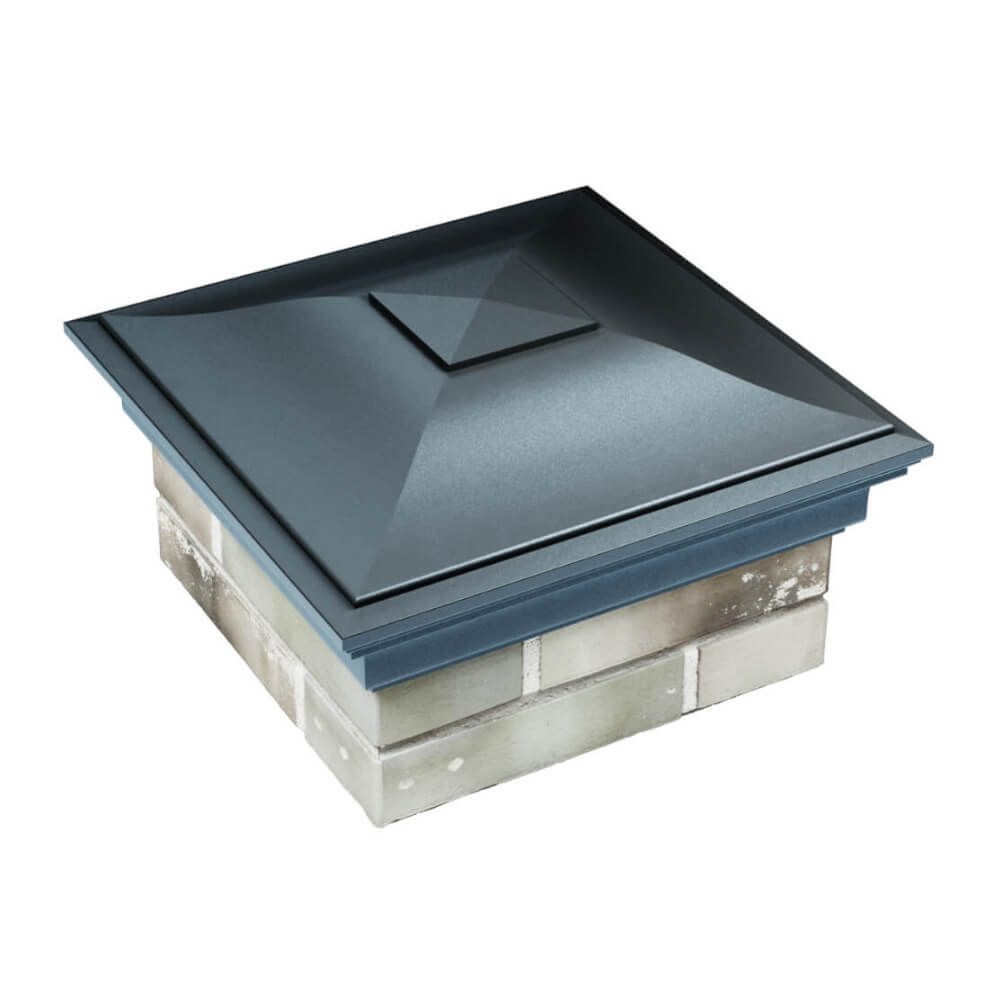 Колпак Zking Монблан Серый на столб 1.5х1.5 еврокирпича 0.7НФ (355х355мм) в Назрани фото