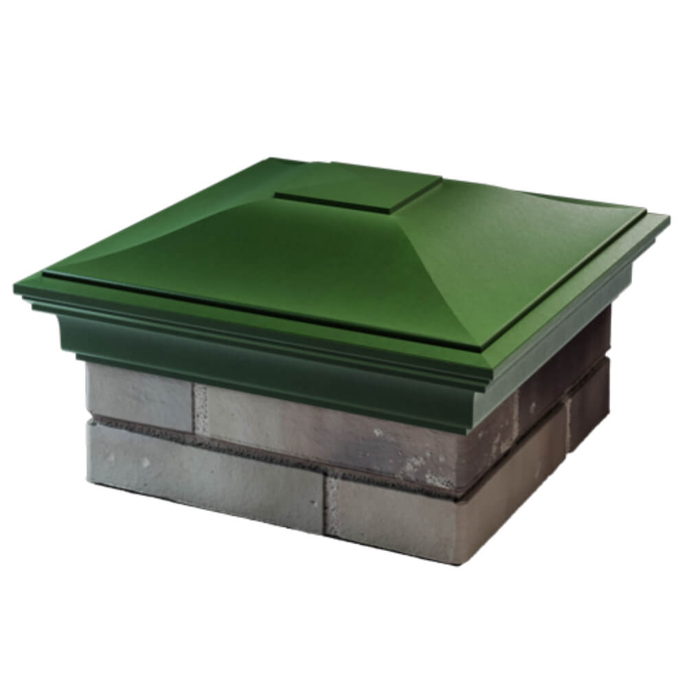 Колпак Zking Монблан Зеленый на столб 1.5х1.5 кирпича (385х385мм) в Назрани фото