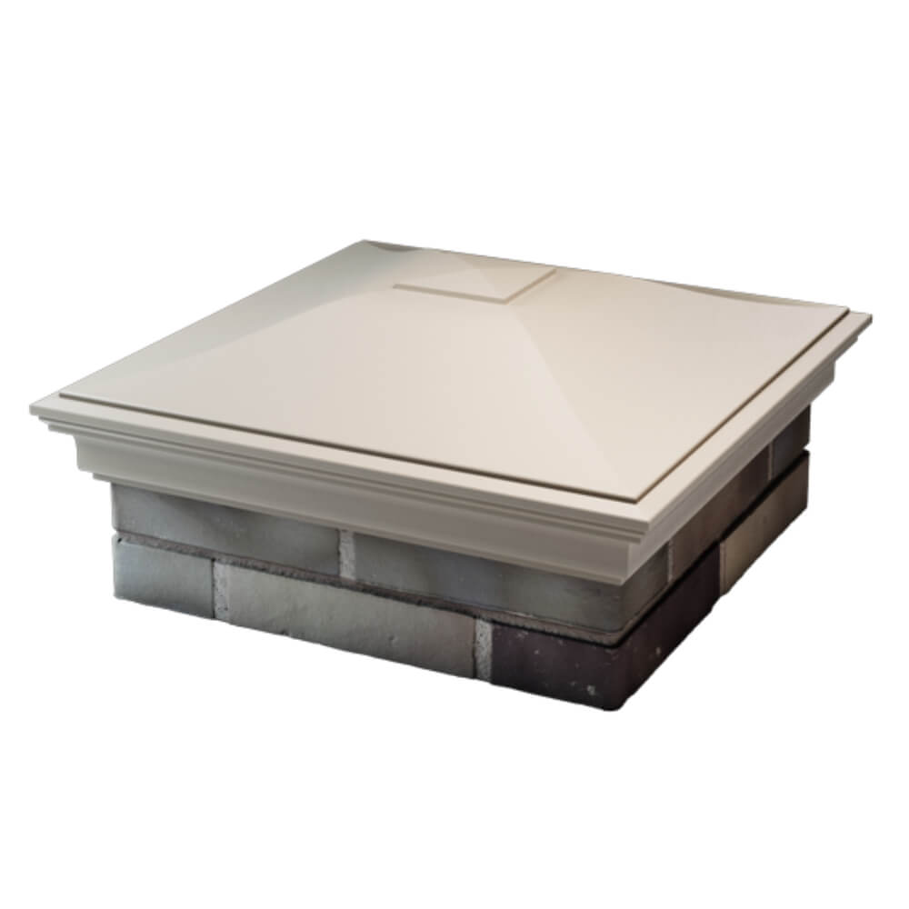 Колпак Zking Монблан Бежевый на столб 2х2 кирпича (515х515мм) в Назрани фото