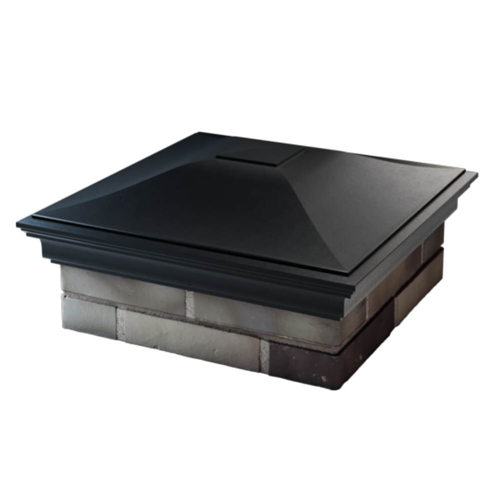 Колпак Zking Монблан Черный на столб 2х2 кирпича (515х515мм) в Назрани фото