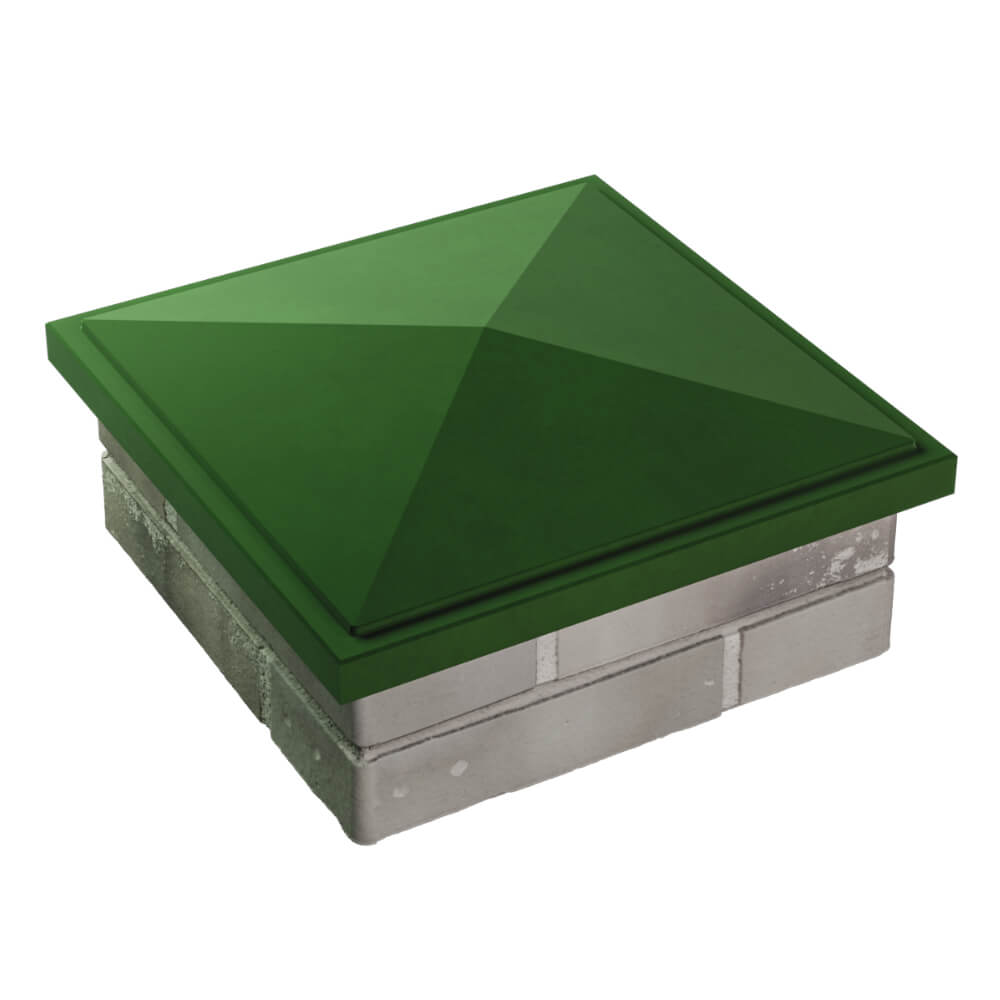 Колпак Zking БонаМоно Зеленый на столб 1.5х1.5 кирпича (385х385, 400х400мм) в Назрани фото