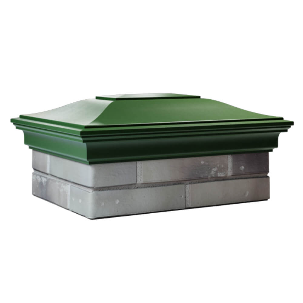 Колпак Zking Монблан Зеленый на столб 2х1.5 кирпича (515х385мм) в Назрани фото