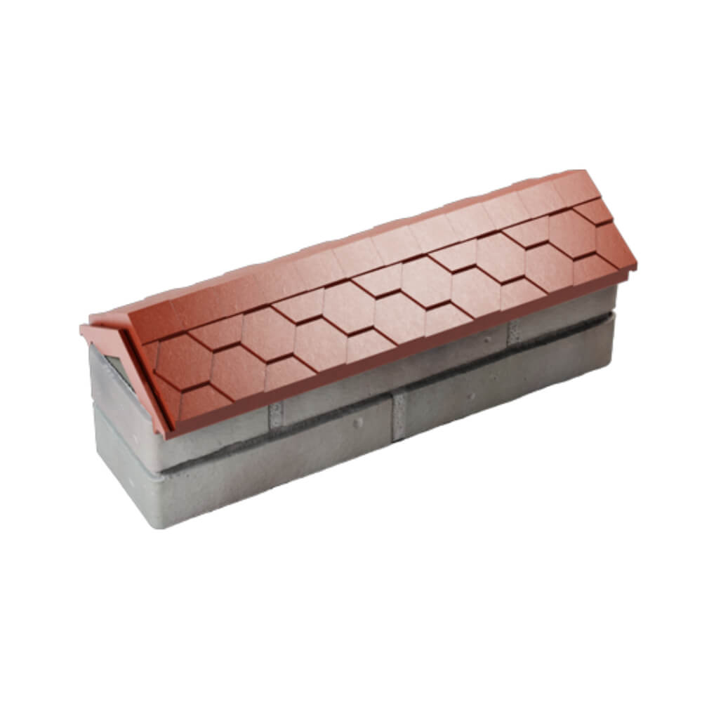 Парапет Zking Эверест Красный с посадкой на 0.5 кирпича (130мм) в Назрани фото