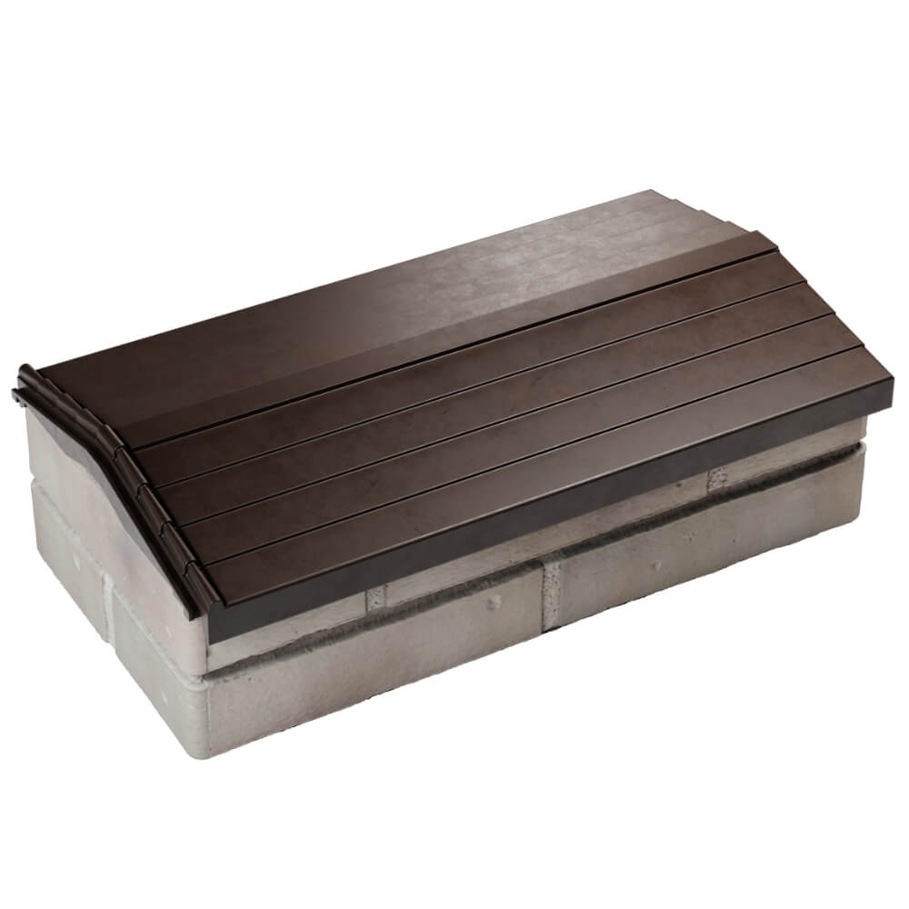 Парапет Zking Бона ХайТек Коричневый с посадкой на 1 кирпич (200/225/255мм) в Назрани фото