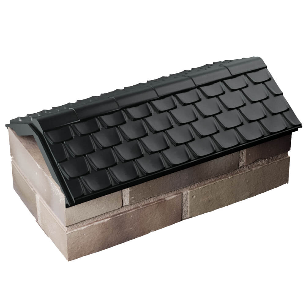 Парапет Zking Эльбрус Черный с посадкой на 1 кирпич (255мм) в Назрани фото