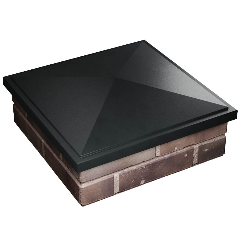 Колпак Zking БонаМоно Черный на столб 2х2 кирпича (515х515, 530х530мм) в Назрани фото