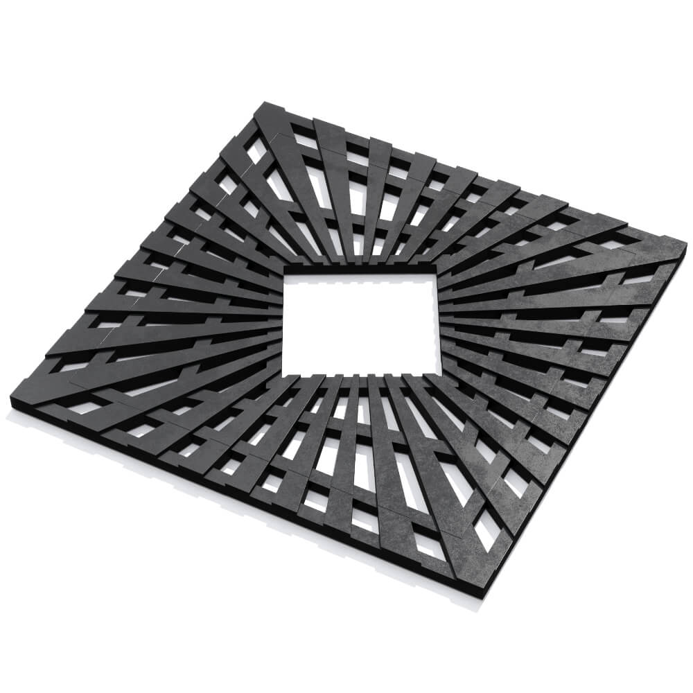 Приствольная решетка для дерева ZKING ATMOSPHERE 1.2х1.2м Черная в Назрани фото