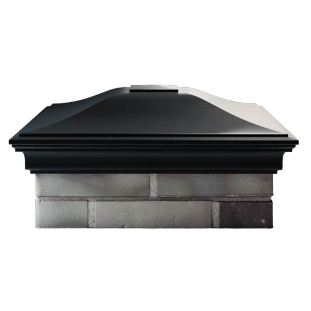 Колпак Zking Монблан Черный на столб 2х2 кирпича (515х515мм) в Назрани фото