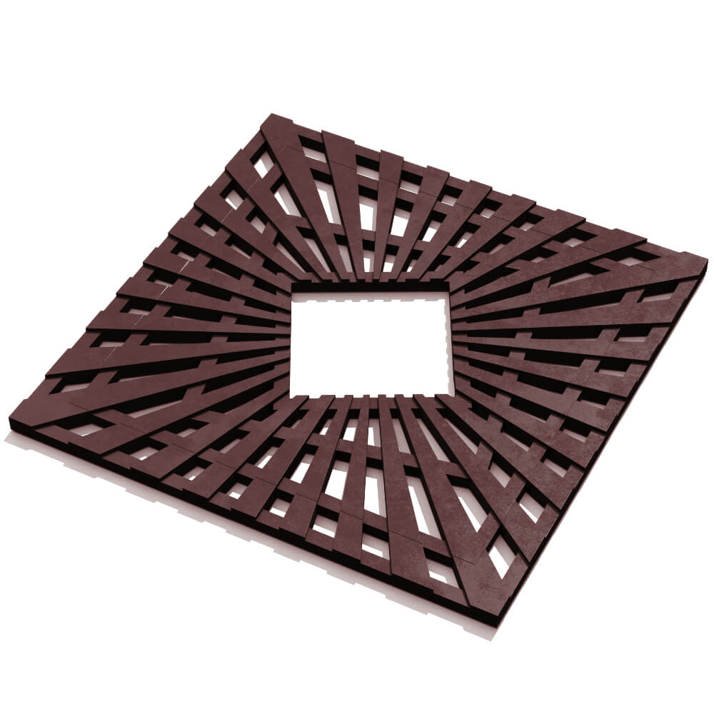 Приствольная решетка для дерева ZKING ATMOSPHERE 1.2х1.2м Коричневая в Назрани фото