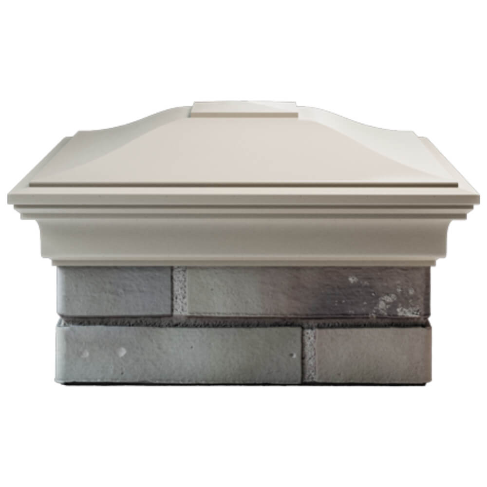 Колпак Zking Монблан Бежевый на столб 1.5х1.5 кирпича (385х385мм) Назрань фото