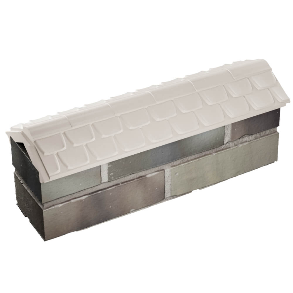 Парапет Zking Эльбрус Бежевый с посадкой на 0.5 кирпича (130мм) в Назрани фото