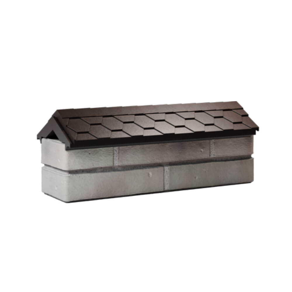 Парапет Zking Эверест Коричневый с посадкой на 0.5 кирпича (130мм) Назрань фото