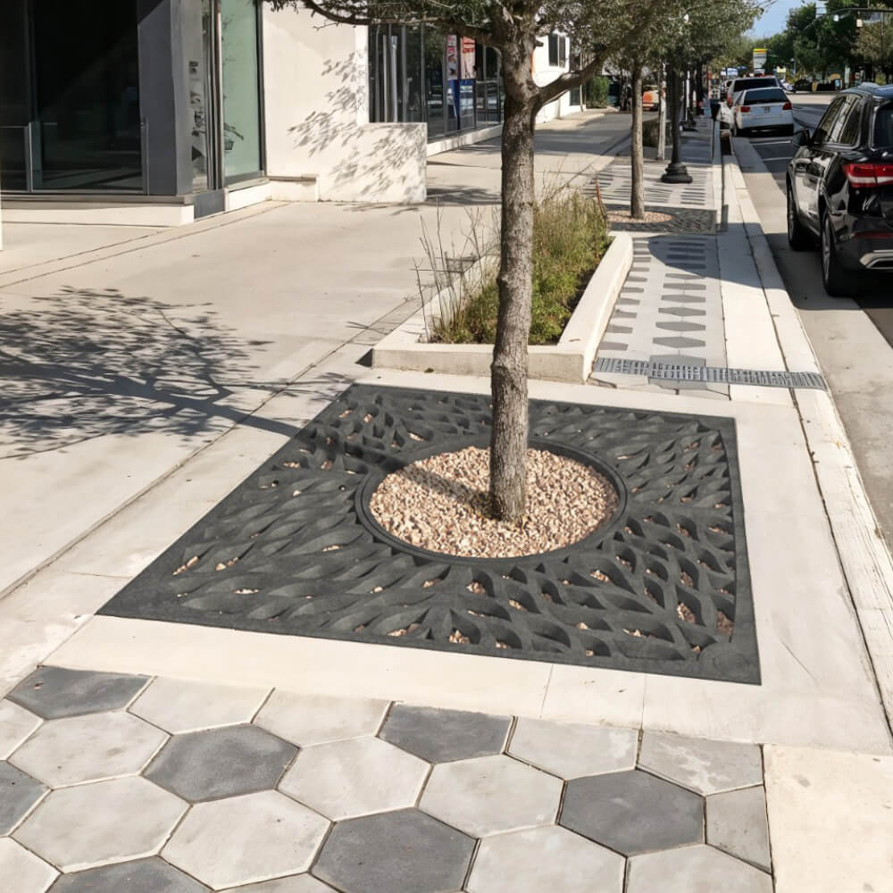 Приствольная решетка для дерева ZKING CRUST 2х2м Черная в Назрани фото