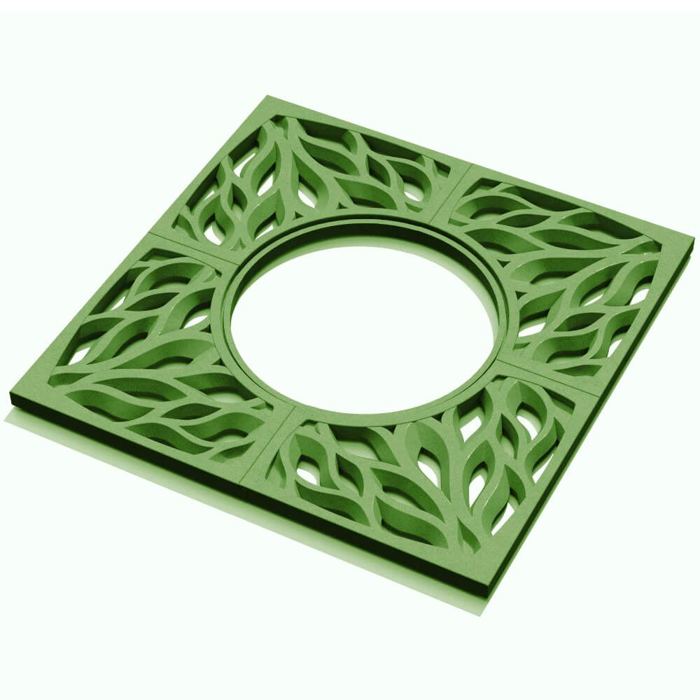 Приствольная решетка для дерева ZKING CRUST 1.2х1.2м Зеленая в Назрани фото