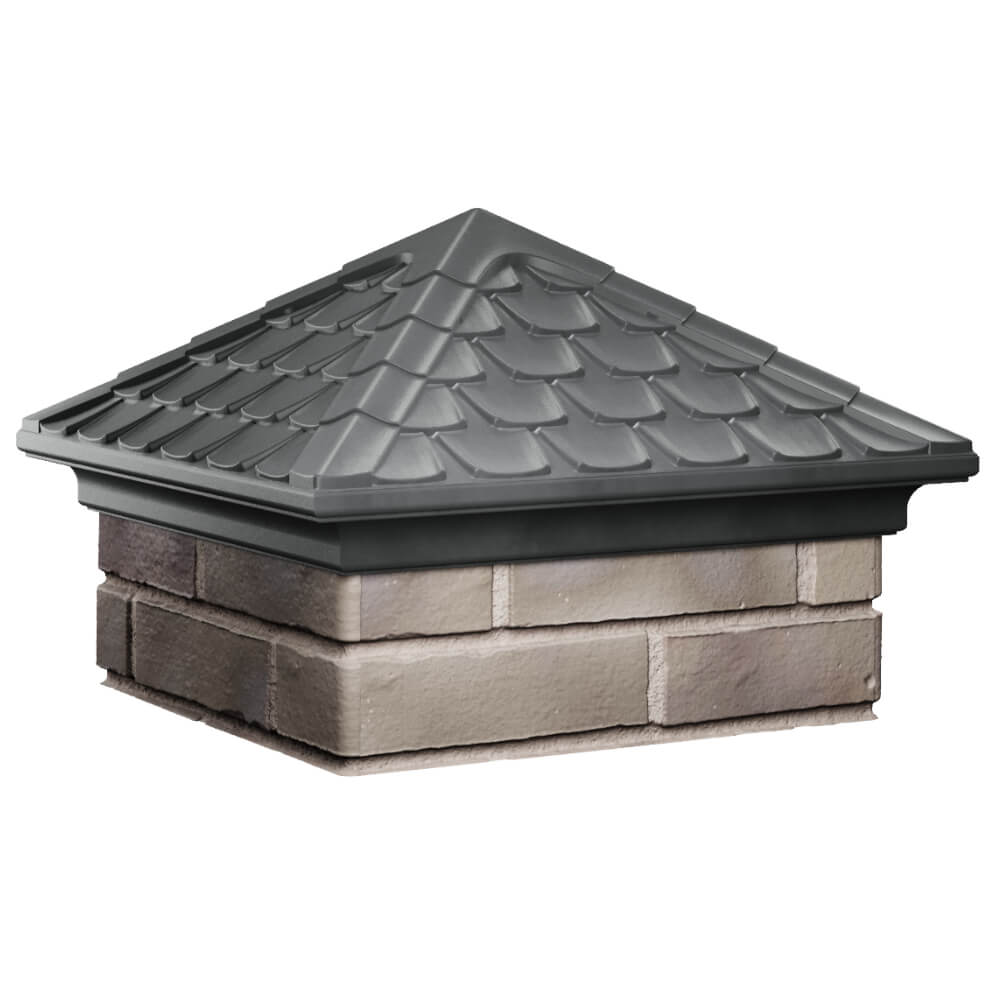 Колпак Zking Эльбрус Серый на столб 1.5х1.5 кирпича (385х385мм) в Назрани фото