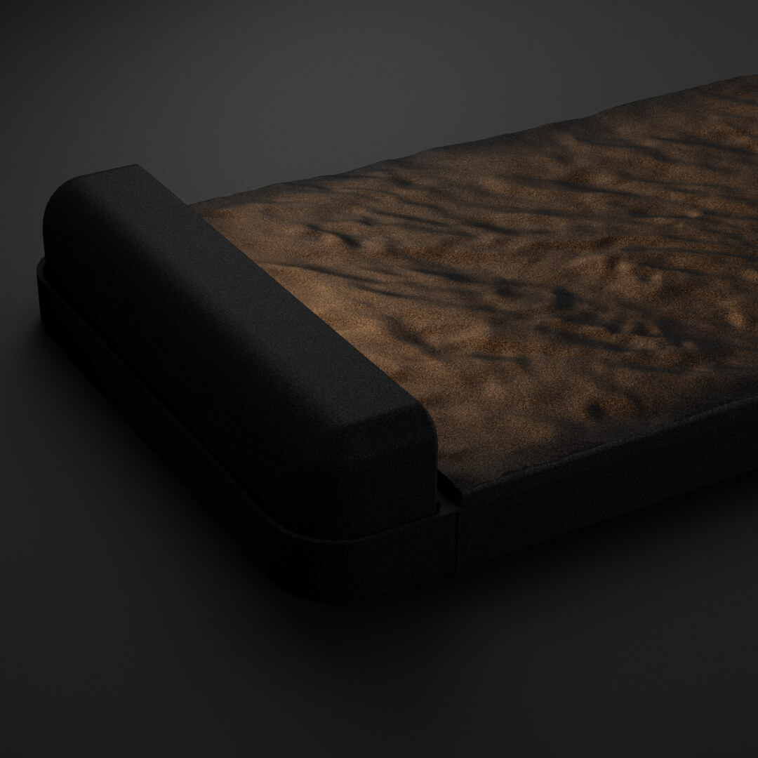 LED Светильник для шаговой плиты STONE Черный Сланец 330х75х98мм в Назрани фото