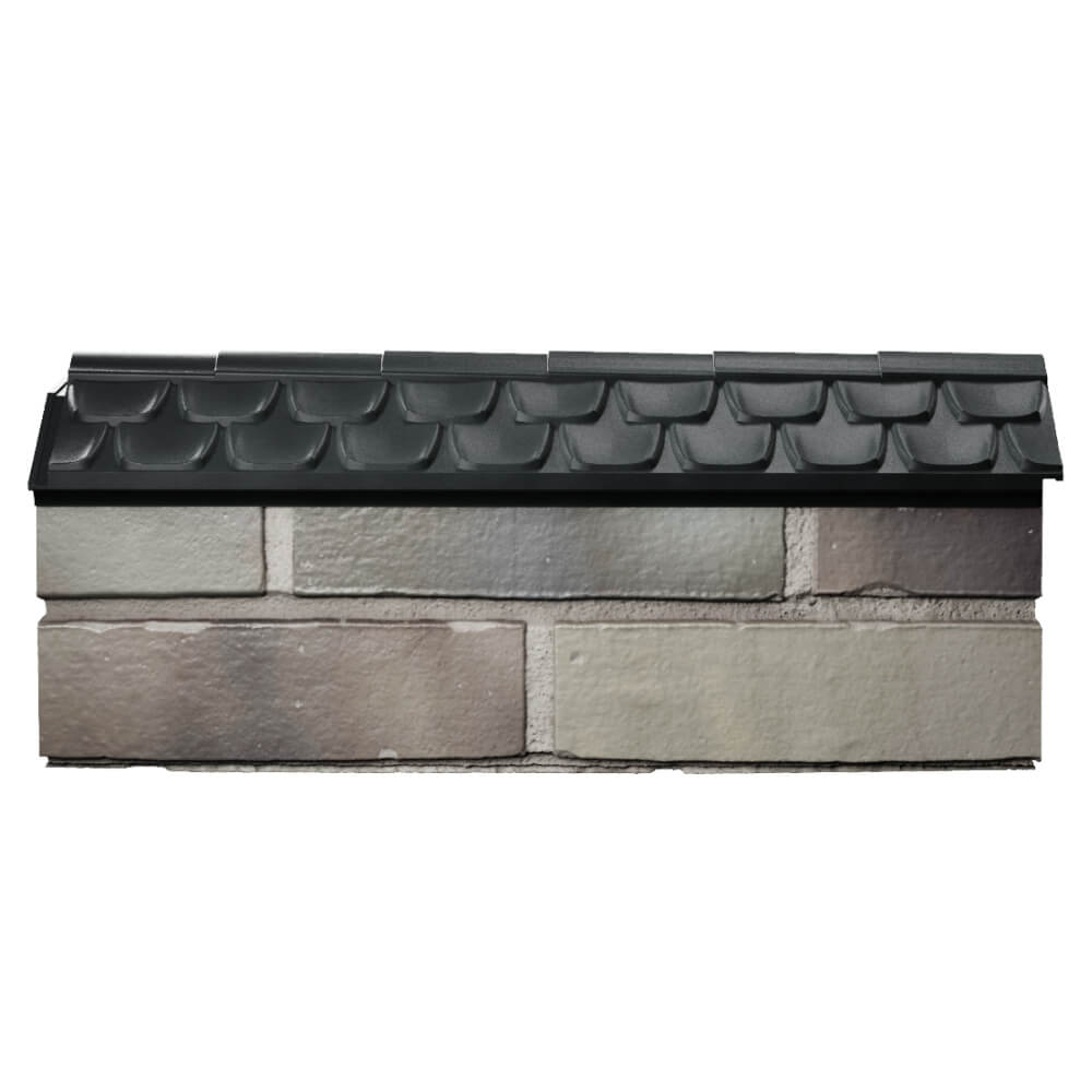 Парапет Zking Эльбрус Черный с посадкой на 0.5 кирпича (130мм) в Назрани фото
