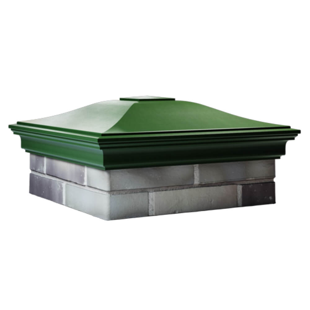 Колпак Zking Монблан Зеленый на столб 2х2 кирпича (515х515мм) в Назрани фото